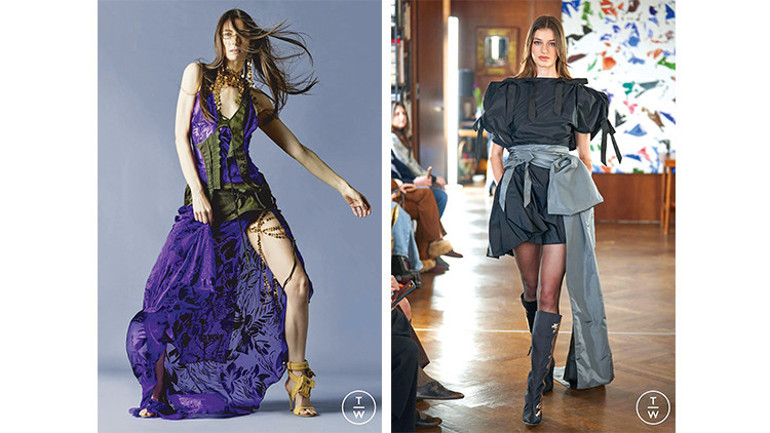 Hacimli etekler, kabarık kollar, dantel dokular ve inciler Sanki 19’uncu yüzyıldaymışız gibi...