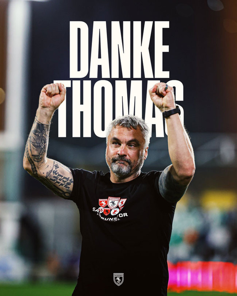 Samsunspor, Thomas Reis ile yollarını resmen ayırdı