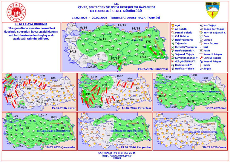  Kuvvetli kar yağışı, sağanak, fırtına, çığ tehlikesi, toz taşınımı... | 8 il için sarı kodlu alarm