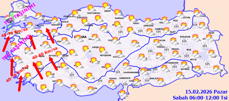 Meteoroloji saat verip uyardı: Toz, lodos ve yağmur geliyor