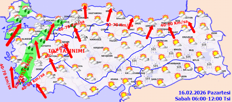 Son dakika hava durumu tahminleri il il 16 Şubat 2026 | Bugün İstanbulda yağmur var mı Yeni haftada hava nasıl olacak Meteoroloji uyardı Soğuk hava ve yağış geri geliyor...