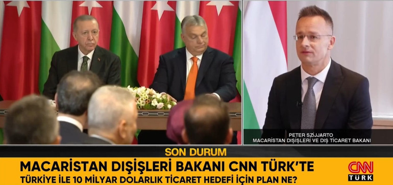 Macaristan Dışişleri Bakanı Peter Szijjarto, CNN Türke konuştu