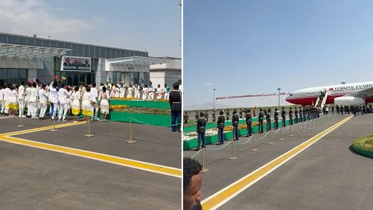 Cumhurbaşkanı Erdoğan Etiyopyaya gitti | Bilboardlara fotoğrafını koydular