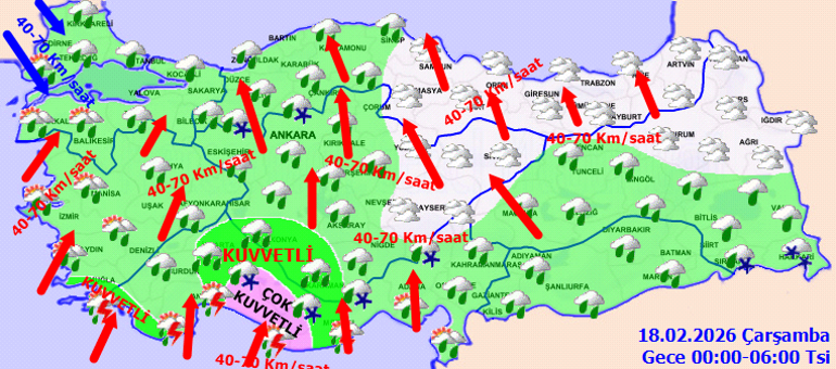 Bugün (18 Şubat) hava nasıl olacak, yağmur yağacak mı Hava durumu tahminleri il il yayınlandı Meteorolojiden kar ve sağanak uyarısı: İstanbul ve birçok ilde etkili olacak...