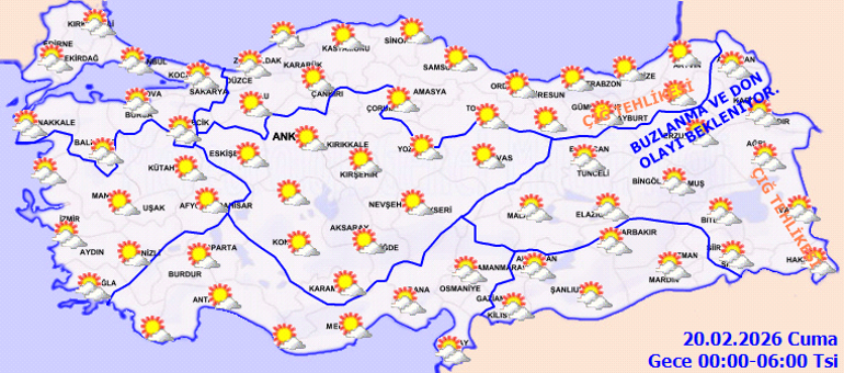 SON DAKİKA BU İLLERE SAĞANAK YAĞIŞ VE KAR UYARISI | Bugün (20 Şubat) hava nasıl olacak İstanbulda kar ve yağmur var mı Meteoroloji hava durumu tahminleri il il yayınlandı