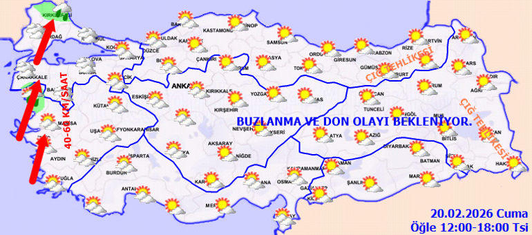 SON DAKİKA BU İLLERE SAĞANAK YAĞIŞ VE KAR UYARISI | Bugün (20 Şubat) hava nasıl olacak İstanbulda kar ve yağmur var mı Meteoroloji hava durumu tahminleri il il yayınlandı