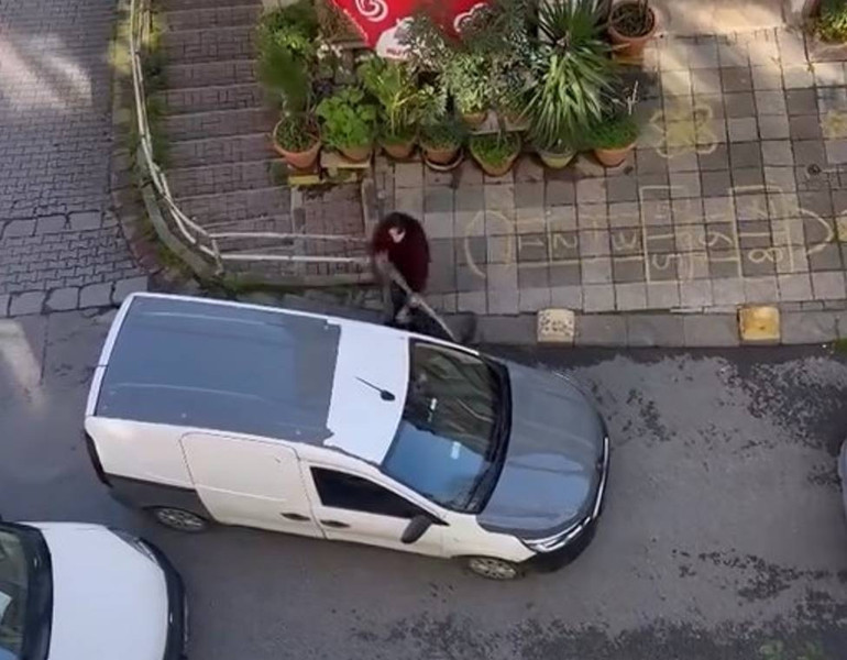  Burası evimin önü, defol çık