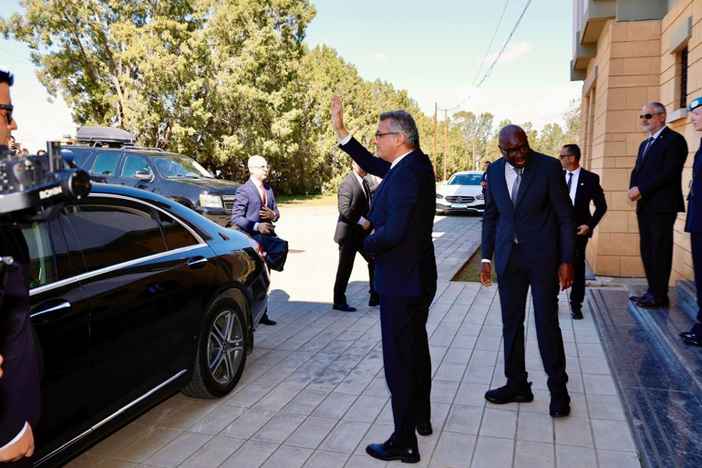 KKTC Cumhurbaşkanı Erhürman, GKRY lideri Hristodulidis ile bir araya geldi