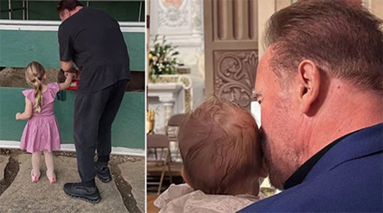 Sinemanın en sert yıldızlarından biriydi... Torunları görünce pamuk gibi oldu... Dede, gel resim çizelim