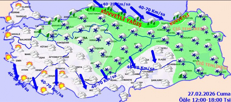 Meteoroloji uyardı: Yoğun kar ve kuvvetli fırtına etkili olacak Valilikler peş peşe duyurdu: İşte okulların tatil edildiği iller