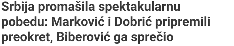 Sırp basınında Tarık Biberovic fırtınası Maçın kahramanı