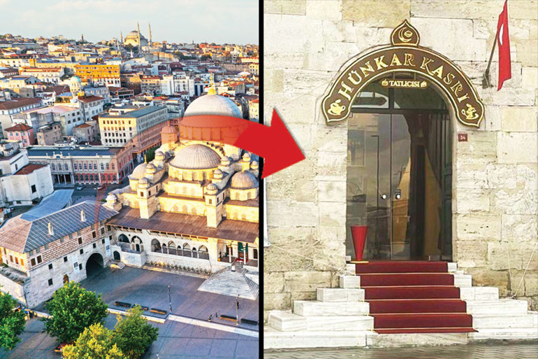 Tarihi camide hünkâr sofrası