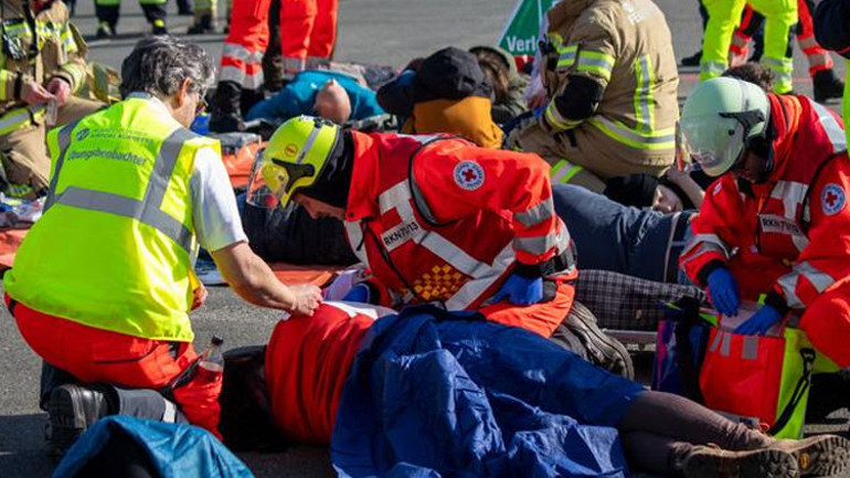 Nürnberg Havalimanı’nda acil durum tatbikatı