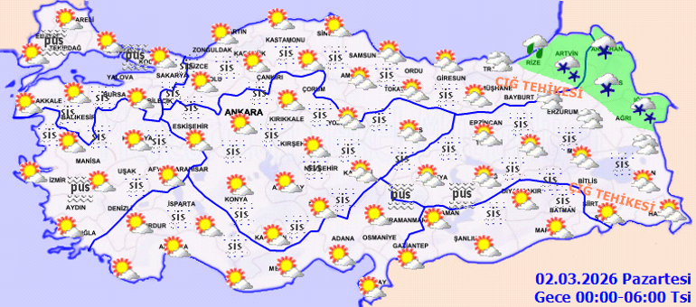 SON DAKİKA HAVA DURUMU TAHMİNLERİ İL İL 2 MART 2026 | Yeni haftada hava nasıl olacak Bugün İstanbulda yağmur ve kar var mı Meteoroloji duyurdu: Sıcaklıklar artıyor