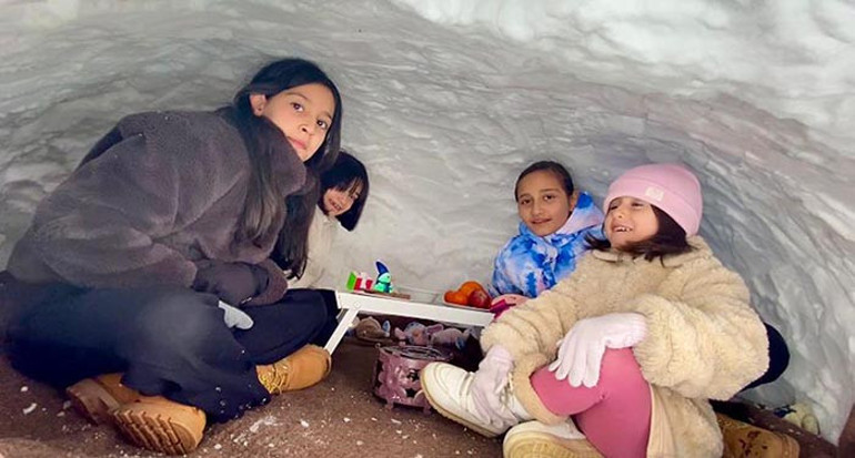  Kar kalınlığı 30 santimetreyi buldu Kuzey Kutbundaymış gibi hissediyoruz