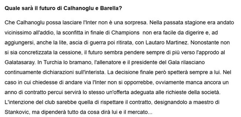 Galatasaraya Hakan Çalhanoğlu transferinde müjde Inter kararını verdi