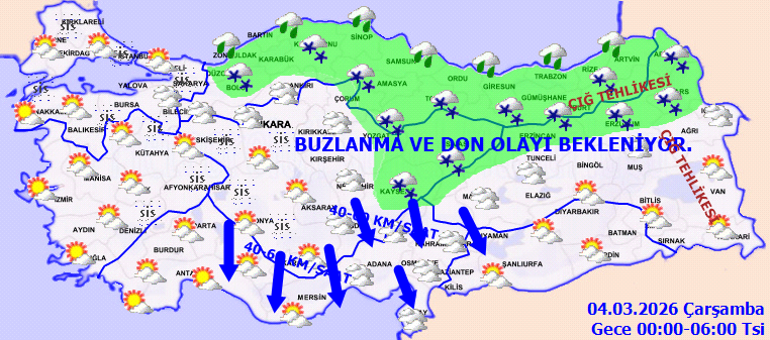 SON DAKİKA HAVA DURUMU TAHMİNLERİ - İL İL SICAKLIK RAPORU | Bugün (4 Mart) hava nasıl olacak İstanbulda yağmur ve kar var mı Meteorolojiden Ordu ve Artvine kuvvetli yağış uyarısı