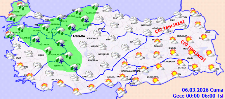 SON DAKİKA GÜNÜN HAVA DURUMU TAHMİNLERİ İL İL | Bugün (6 Mart) hava nasıl olacak İstanbula yağmur yağacak mı Meteorolojiden 3 ile kuvvetli sağanak uyarısı