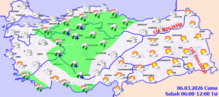 SON DAKİKA GÜNÜN HAVA DURUMU TAHMİNLERİ İL İL | Bugün (6 Mart) hava nasıl olacak İstanbula yağmur yağacak mı Meteorolojiden 3 ile kuvvetli sağanak uyarısı