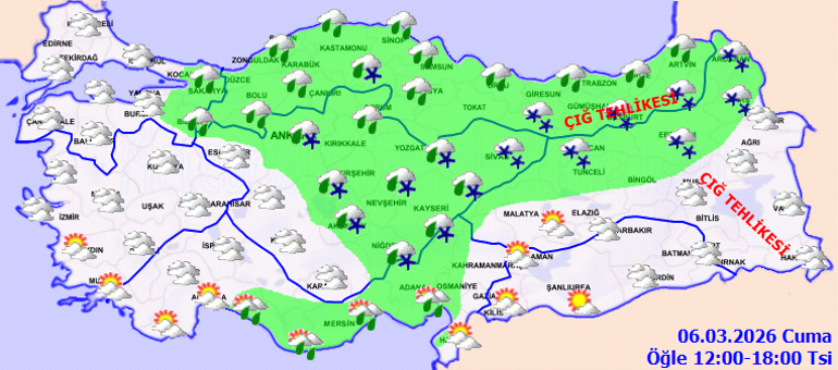 SON DAKİKA GÜNÜN HAVA DURUMU TAHMİNLERİ İL İL | Bugün (6 Mart) hava nasıl olacak İstanbula yağmur yağacak mı Meteorolojiden 3 ile kuvvetli sağanak uyarısı