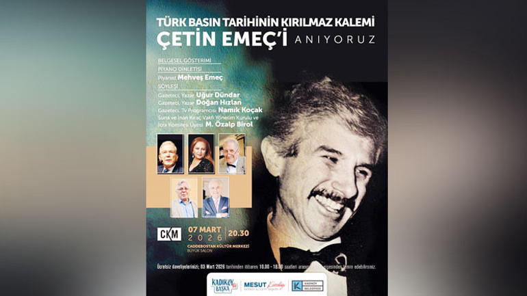 Çetin Emeç’i anıyoruz