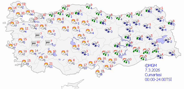 SON DAKİKA HAVA DURUMU TAHMİNLERİ İL İL | Hafta sonu hava nasıl olacak Bugün kar yağacak mı Meteorolojiden 8 ile kar yağışı uyarısı