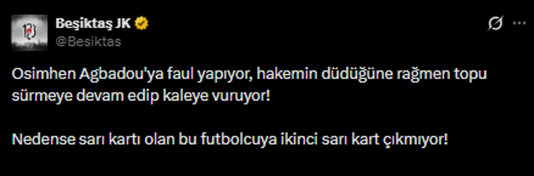  Beşiktaştan kırmızı, Galatasaraydan penaltı itirazı Daha ne olması gerekiyor