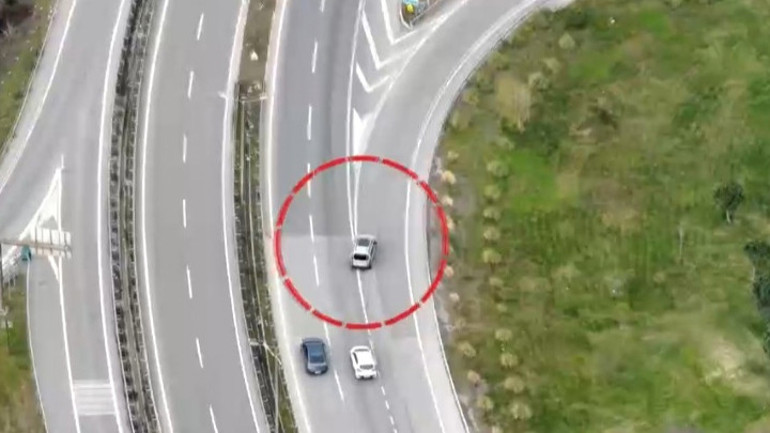 Polisten kaçtı, ‘drone’dan kaçamadı