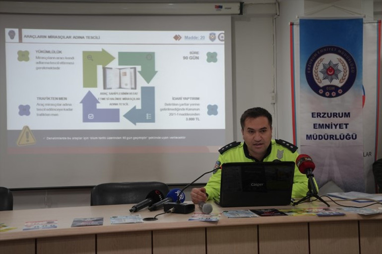 Yeni düzenlemeden sonra kentteki ilk ceza bir polise kesildi