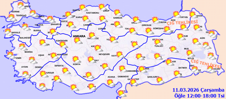 Son dakika Hava durumu tahminleri il il | Bugün (11 Mart) hava nasıl olacak Yeni haftada yağmur yağacak mı Meteoroloji uzmanı uyardı: Yeni yağışlı hava geliyor