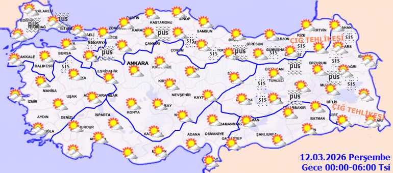 Son dakika hava durumu tahminleri il il yayınlandı | Bugün (12 Mart) hava nasıl olacak, İstanbulda yağmur yağacak mı Meteoroloji duyurdu: Sıcaklıklar 4 derece düşecek