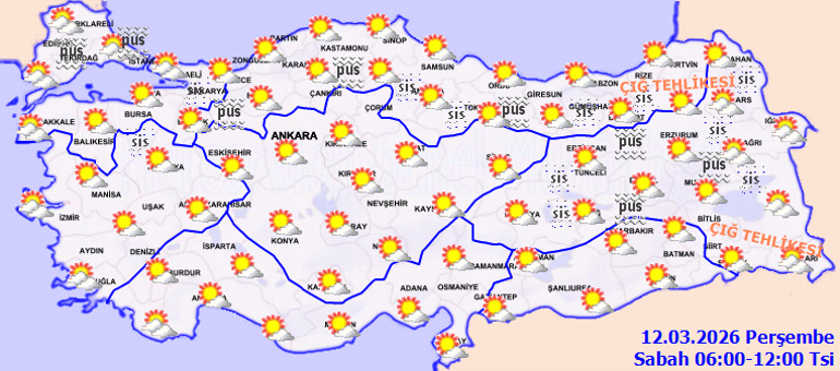 Son dakika hava durumu tahminleri il il yayınlandı | Bugün (12 Mart) hava nasıl olacak, İstanbulda yağmur yağacak mı Meteoroloji duyurdu: Sıcaklıklar 4 derece düşecek