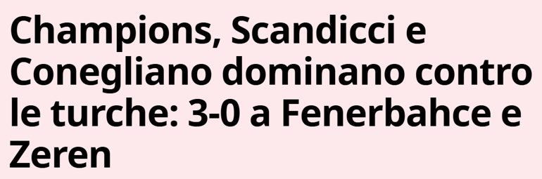 Fenerbahçenin Scandicci yenilgisi İtalyan basınında: Ezici bir performans