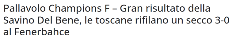 Fenerbahçenin Scandicci yenilgisi İtalyan basınında: Ezici bir performans