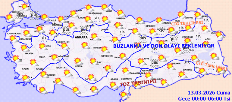 SON DAKİKA YAĞIŞ UYARISI | Hava durumu tahminleri il il yayınlandı Bugün (13 Mart) hava nasıl olacak İstanbulda yağmur yağacak mı Meteoroloji duyurdu: 2 ile kar yağışı geliyor...