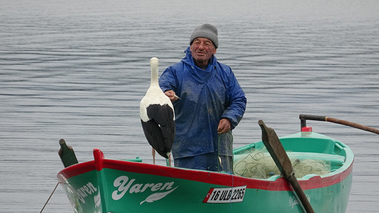 Adem Yılmaz ile Yaren leylekten yeni görüntü: İlk kayık buluşması gerçekleşti Onu evladım gibi seviyorum