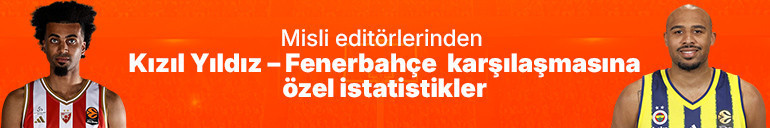 Misli editörlerinden Kızıl Yıldız - Fenerbahçe karşılaşmasına özel istatistikler
