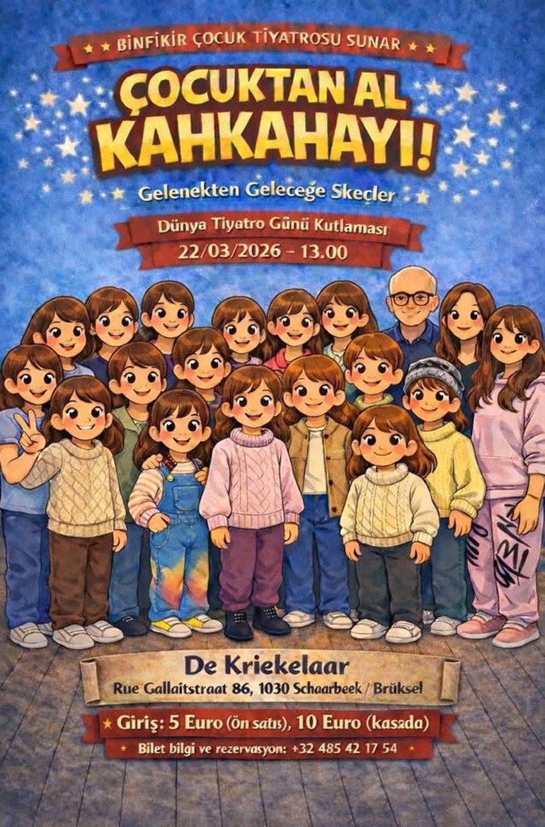Dünya Tiyatro Günü, Brüksel’de Binfikir Tiyatrosu tarafından erken kutlanacak