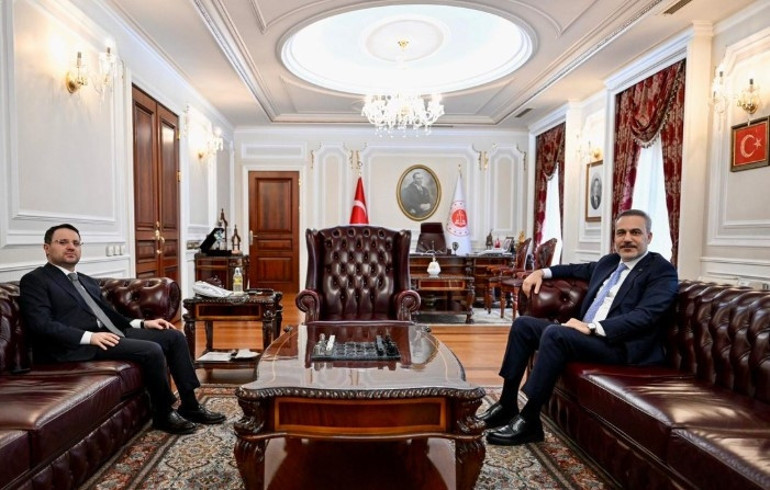 Dışişleri Bakanı Hakan Fidandan Adalet Bakanı Akın Gürleke ziyaret