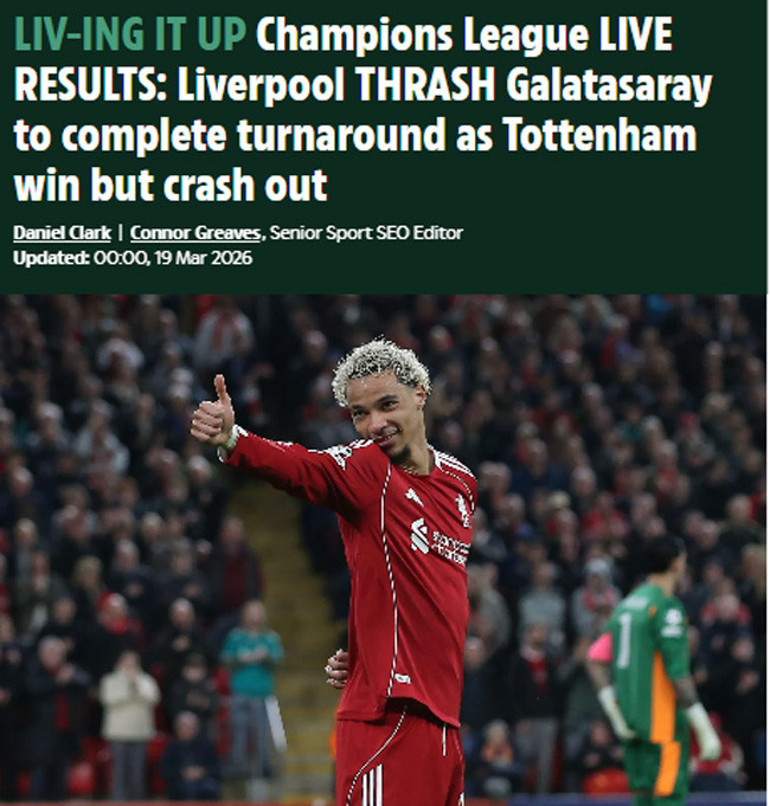 Liverpool-Galatasaray maçı, Avrupa basınında Uğurcan Çakır övgüyü hak etti, ezip geçtiler
