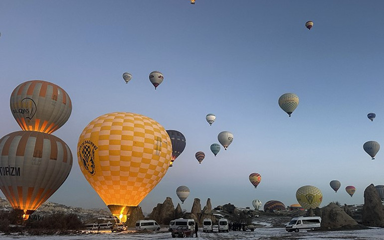 Ramazan Bayramı’nda Kapadokya ziyaretçi akınına uğradı