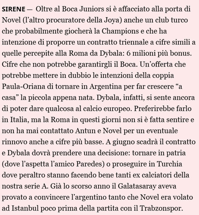 Dybala sürprizi Türk kulübünün transfer teklifini duyurdular