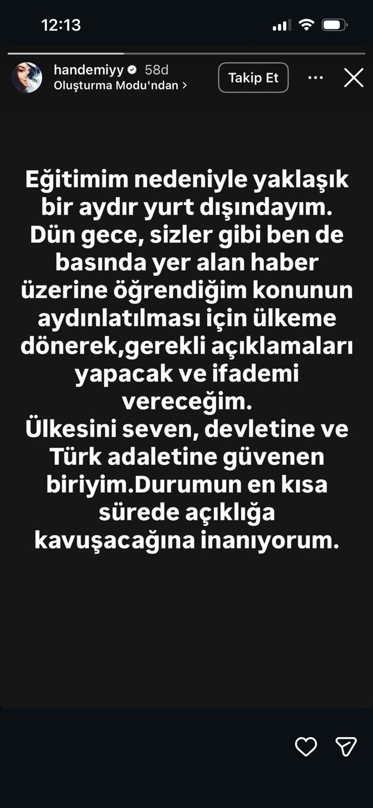 Ünlülere yönelik uyuşturucu soruşturması | Hakkında yakalama kararı çıkarılan Hande Erçelden ilk açıklama