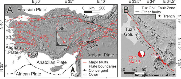 TÜBİTAK çalışmasıyla kanıtlandı Tuz Gölü hareket halinde, İç Anadolu genişliyor