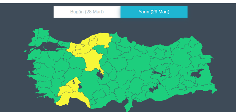 12 ilde sarı kodlu alarm Meteorolojiden kuvvetli yağış ve fırtına uyarısı | Van-Hakkari kara yolu çığ nedeniyle kapandı: Araçlar mahsur kaldı