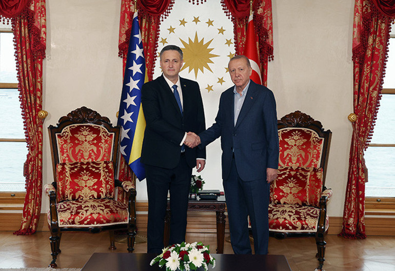 Cumhurbaşkanı Erdoğan, Bosna Hersek Devlet Başkanlığı Konseyi Başkanı Denis Beçiroviçle görüştü
