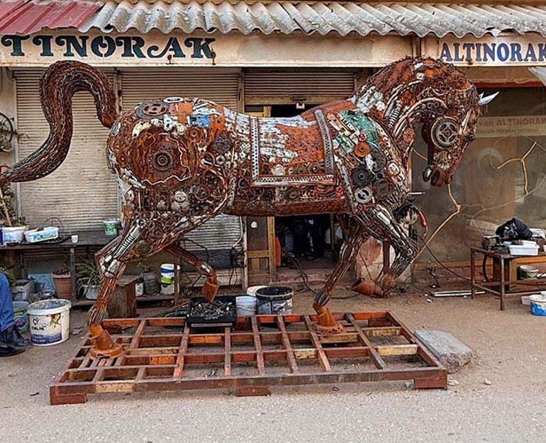 3 ayda tamamlandı Büyük İskenderin adını taşıyan ilçede sergilenecek