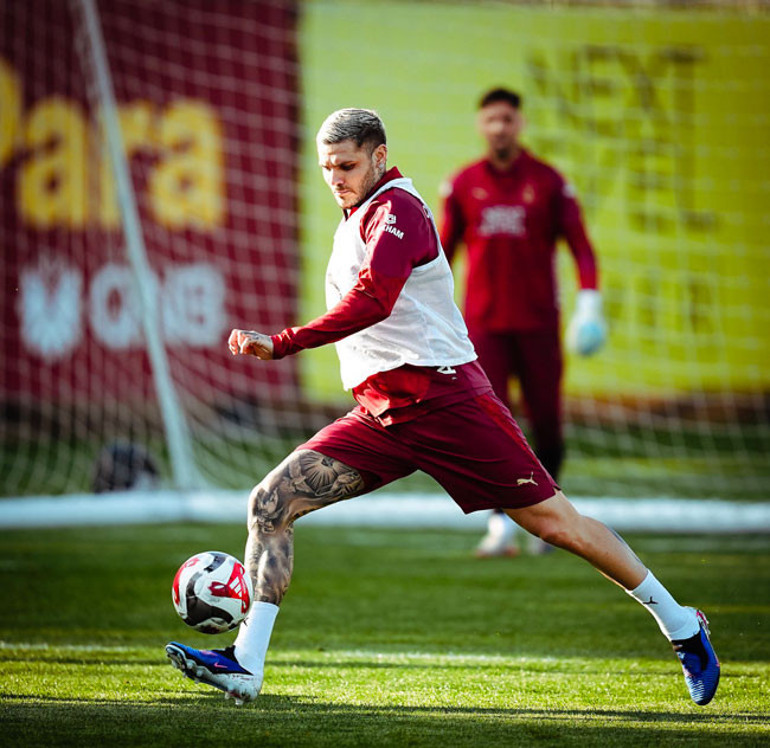Galatasaray paylaştı Mauro Icardi antrenmanlara döndü