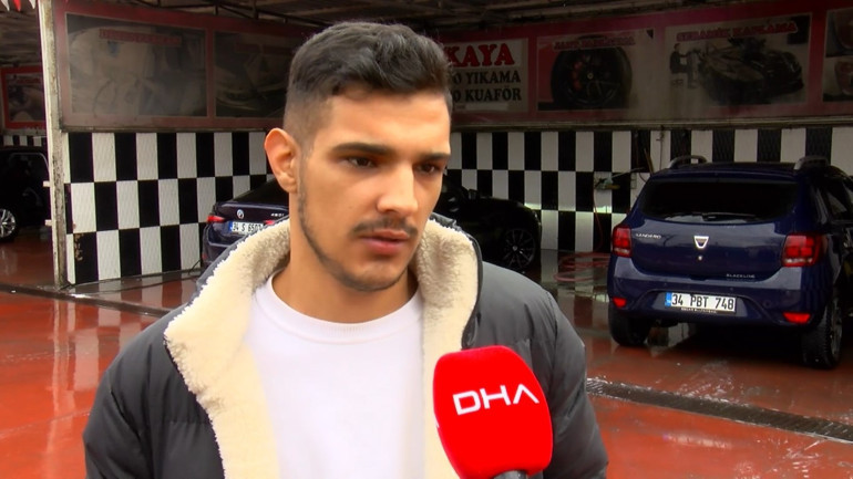  Görünce oto yıkamacıya koştular