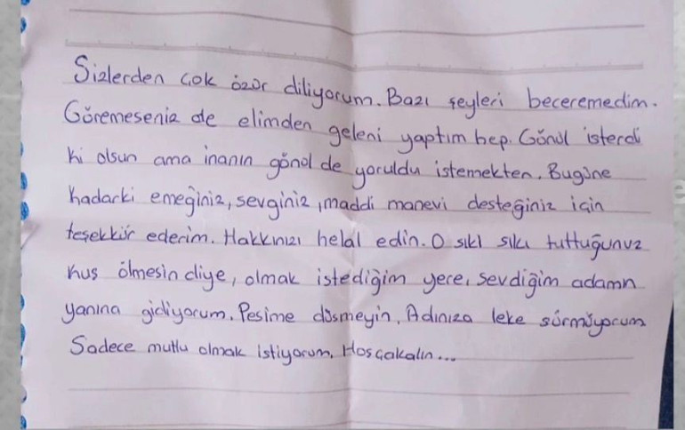 Malatyada 3 gündür kayıp olarak aranan Seda, ailesine mektup bırakmış Sevdiğim adamın yanına gidiyorum, peşime düşmeyin
